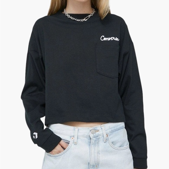 Converse Tops - Converse Women's Black Long Sleeve Top